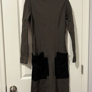 OLIVE Green Dress Size XS